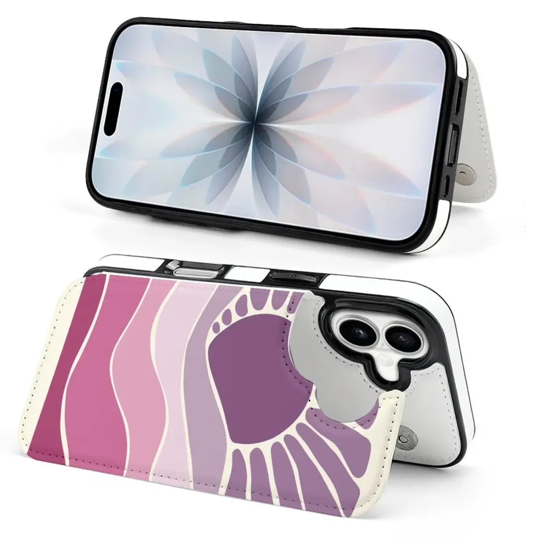 Personalized iPhone 17 Case, Photo Flip Cover Wallet with Card Slots — photo 4