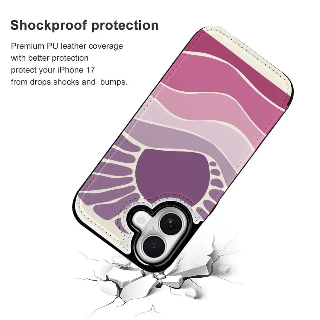 Personalized iPhone 17 Case, Photo Flip Cover Wallet with Card Slots — photo 5