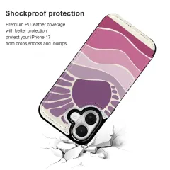 Personalized iPhone 17 Case, Photo Flip Cover Wallet with Card Slots thumbnail 5