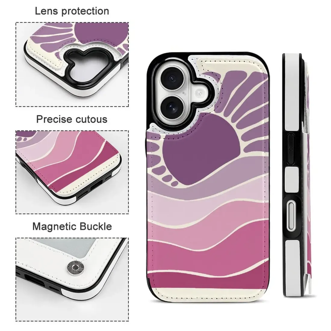 Personalized iPhone 17 Case, Photo Flip Cover Wallet with Card Slots — photo 6