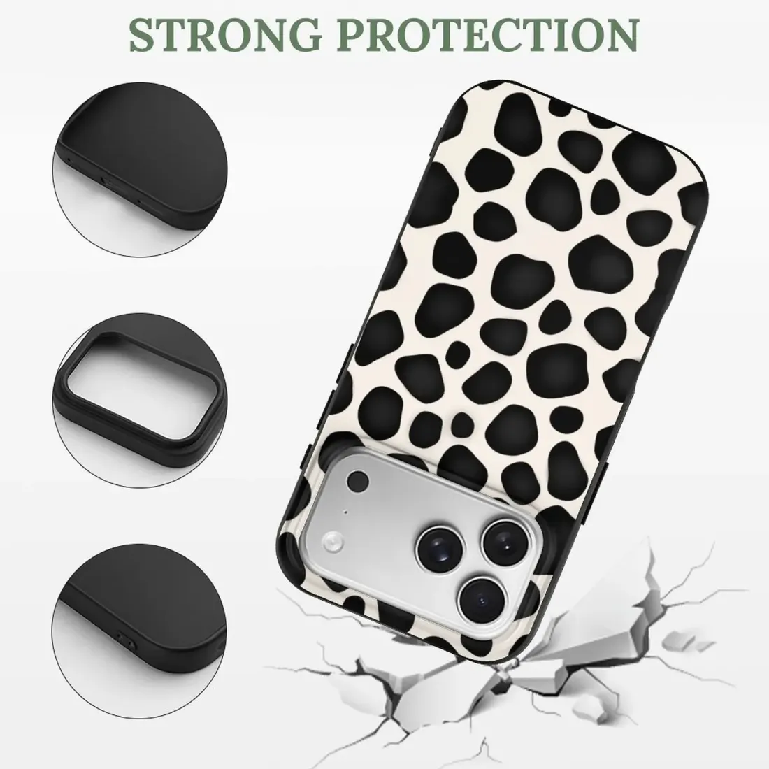 Custom iPhone 17 Pro Case, Print Your Own Photo or Design, Black or Clear — photo 3