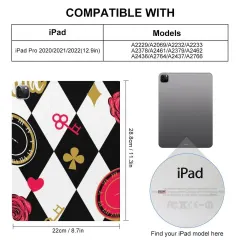 Custom iPad Pro Case 12.9 Inch, Folio Stand Printed with Your Own Design thumbnail 3