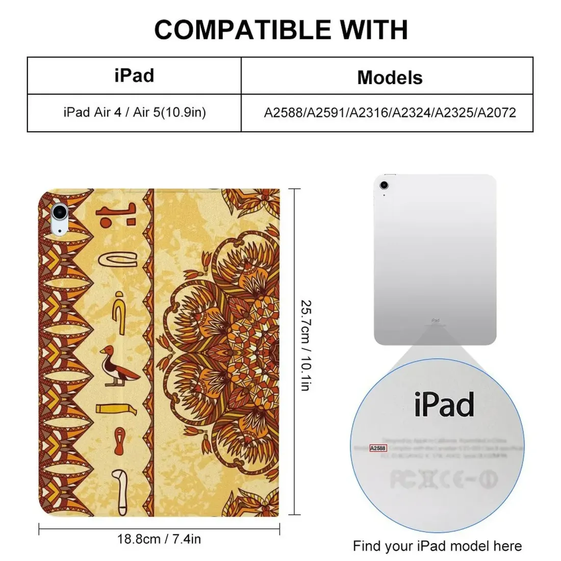 Custom Photo iPad Case for iPad Air 5, Air 4 10.9 in and iPad Pro 11 in 2018 — photo 3