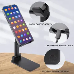 Custom Folding Phone Stand with Your Own Design, Adjustable Desk Holder thumbnail 3