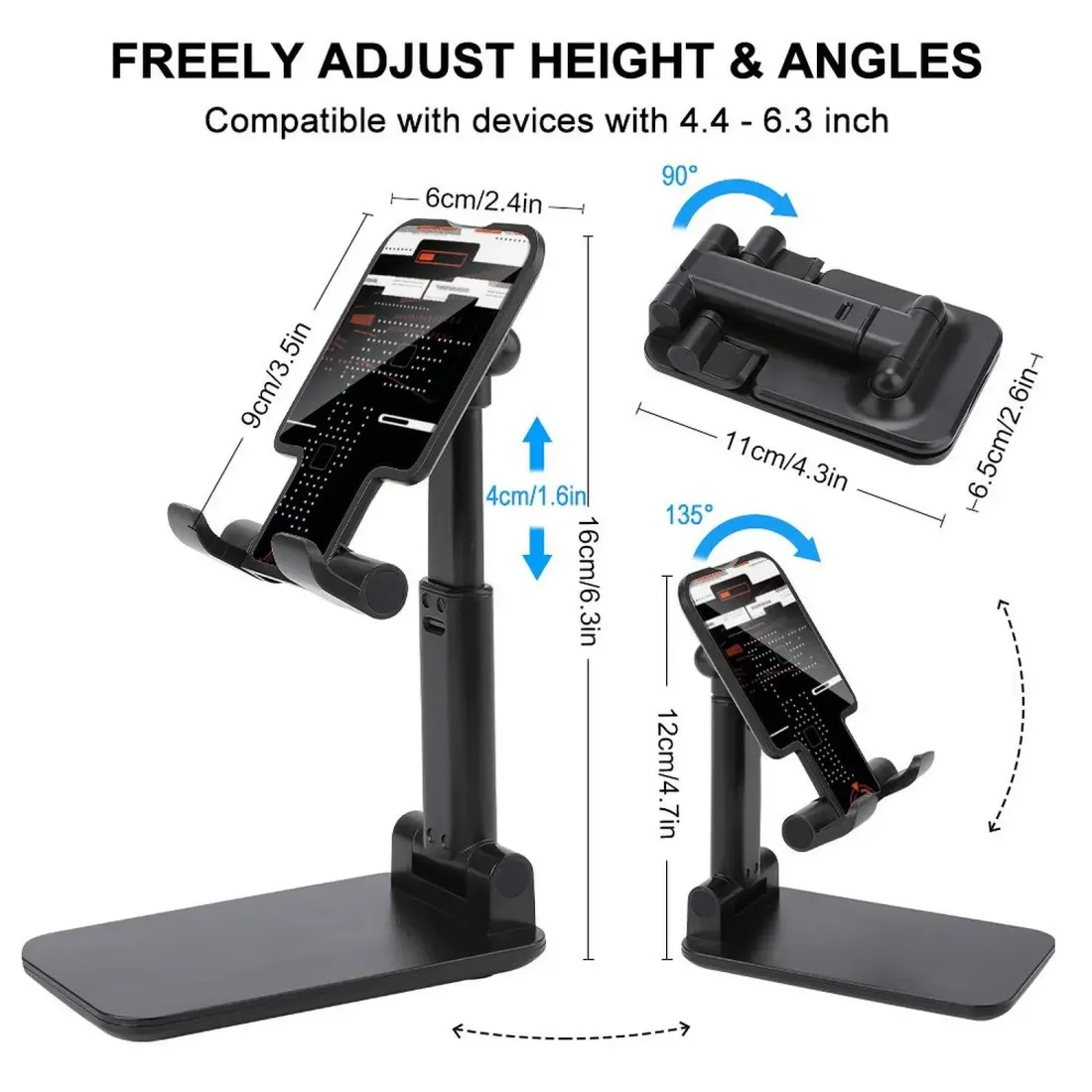 Custom Folding Phone Stand with Your Own Design, Adjustable Desk Holder — photo 5
