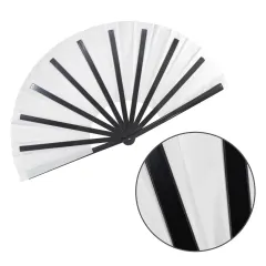 Custom Folding Clack Fan with Your Own Design, Large 25 Inch Rave Hand Fan thumbnail 4