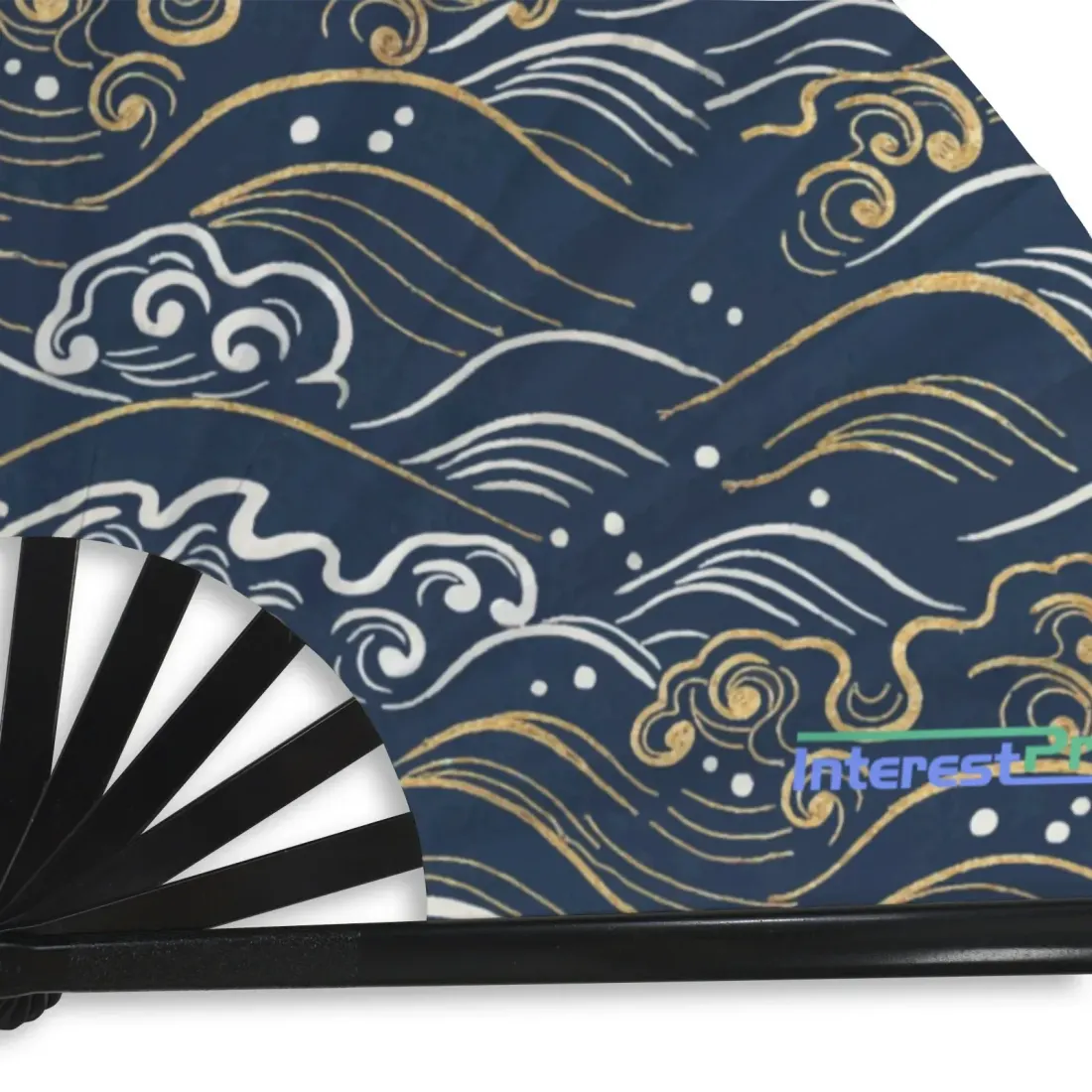 Custom Folding Clack Fan with Your Own Design, Large 25 Inch Rave Hand Fan — photo 5