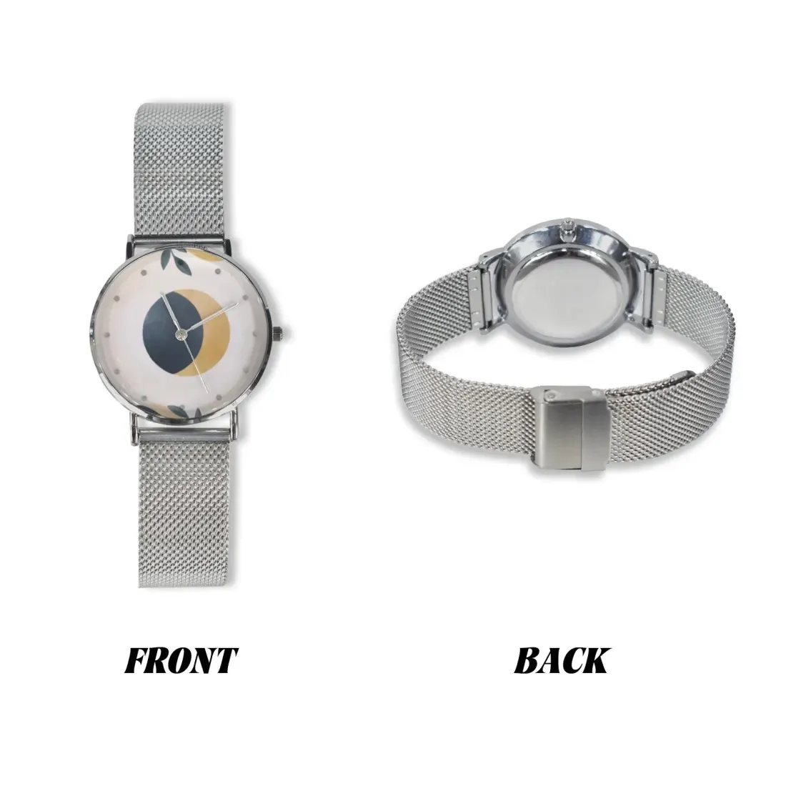 Personalized Photo Watch for Women with Stainless Steel Mesh Strap — photo 2