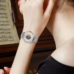 Personalized Photo Watch for Women with Stainless Steel Mesh Strap thumbnail 4