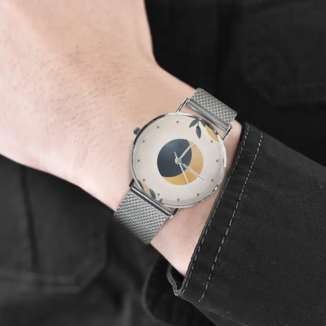 Personalized Photo Watch for Women with Stainless Steel Mesh Strap — photo 5