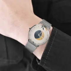 Personalized Photo Watch for Women with Stainless Steel Mesh Strap thumbnail 5