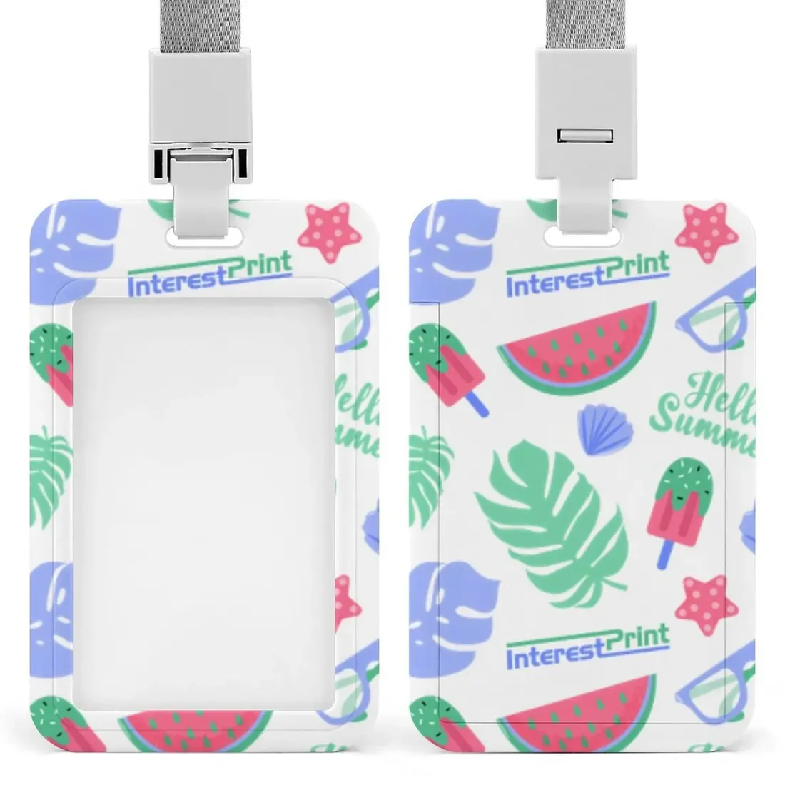 Personalized ID Badge Holder with Lanyard, Your Design Printed on Both Sides — photo 4