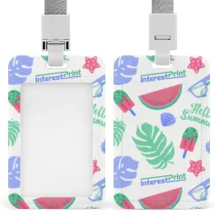 Personalized ID Badge Holder with Lanyard, Your Design Printed on Both Sides thumbnail 4