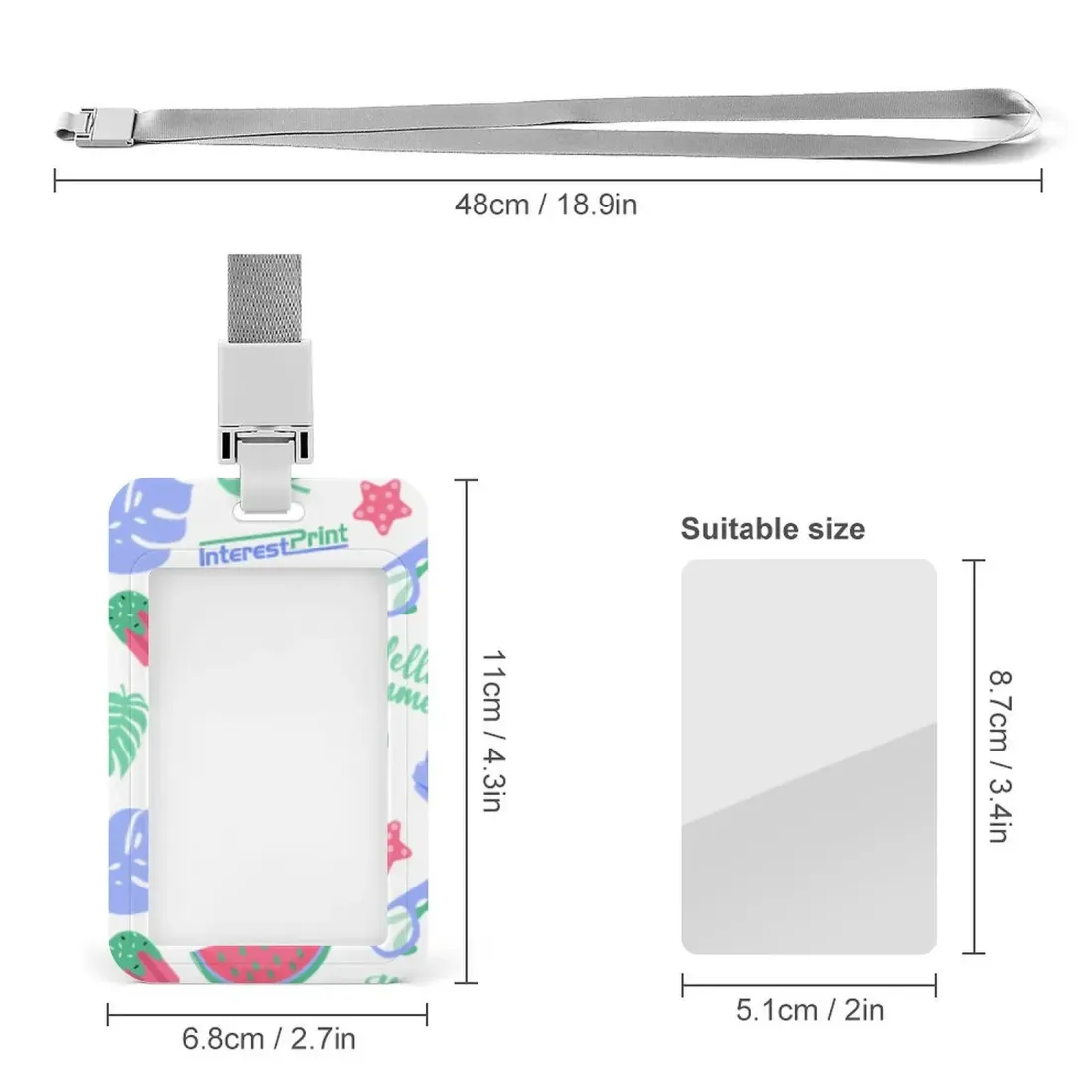 Personalized ID Badge Holder with Lanyard, Your Design Printed on Both Sides — photo 5