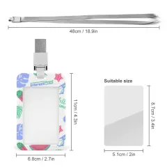 Personalized ID Badge Holder with Lanyard, Your Design Printed on Both Sides thumbnail 5