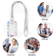 Personalized ID Badge Holder with Lanyard, Your Design Printed on Both Sides thumbnail 6