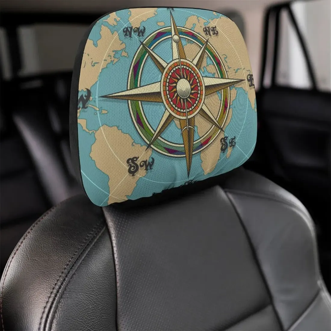Custom Car Headrest Cover with Your Photo or Design, Single or Pair — photo 5