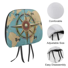 Custom Car Headrest Cover with Your Photo or Design, Single or Pair thumbnail 6