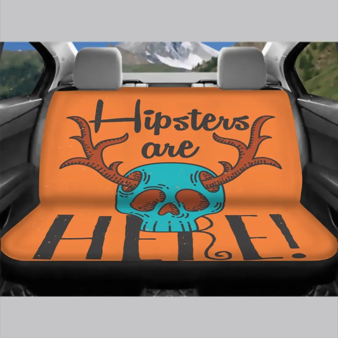 Custom Car Seat Covers Full Set, Add Your Own Design, Front and Rear — photo 2