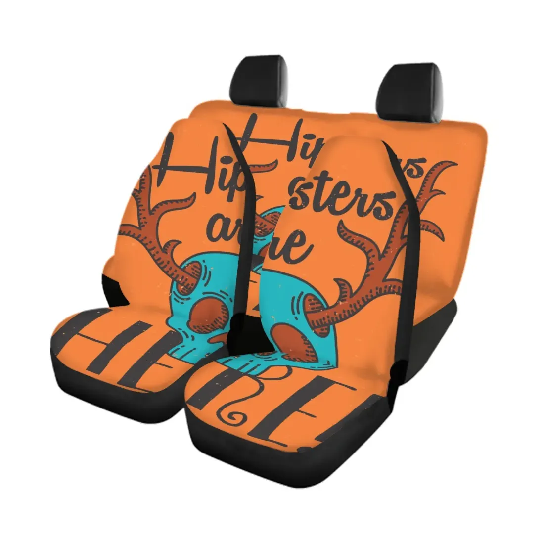 Custom Car Seat Covers Full Set, Add Your Own Design, Front and Rear — photo 3