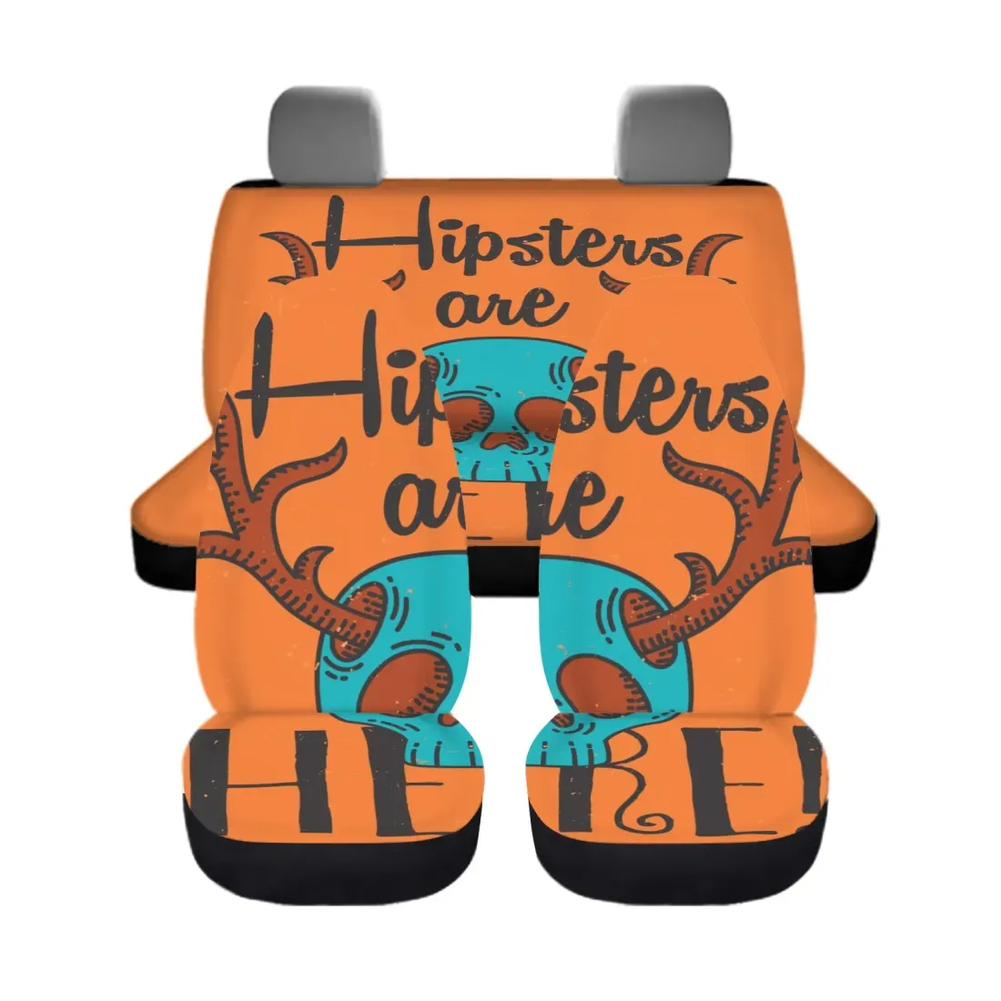 Custom Car Seat Covers Full Set, Add Your Own Design, Front and Rear — photo 4