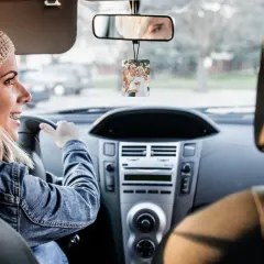 Custom Photo Air Freshener for Your Car, Lavender, Ocean or White Tea Scent thumbnail 3