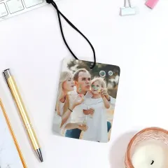 Custom Photo Air Freshener for Your Car, Lavender, Ocean or White Tea Scent thumbnail 4