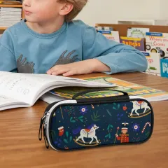 Custom Pencil Case with Your Own Design, PU Leather Pouch for School or Makeup thumbnail 2