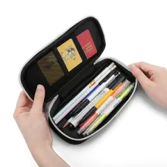 Custom Pencil Case with Your Own Design, PU Leather Pouch for School or Makeup thumbnail 4