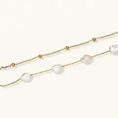 Baroque Pearl Layered Bracelet, Gift for Her thumbnail 2