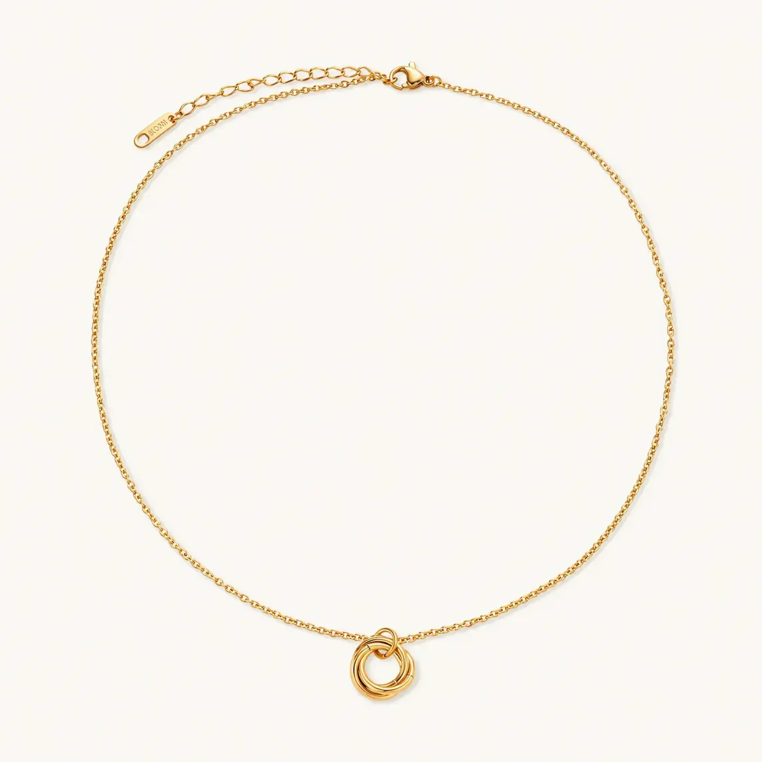 Twisted Harmony Necklace, 18K Gold Gift for Her — photo 3