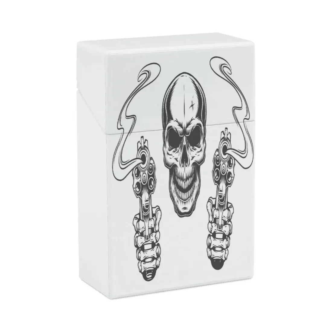 Personalized Cigarette Case with Your Own Design, Flip Top Plastic Holder