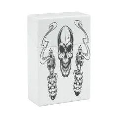 Personalized Cigarette Case with Your Own Design, Flip Top Plastic Holder thumbnail 1