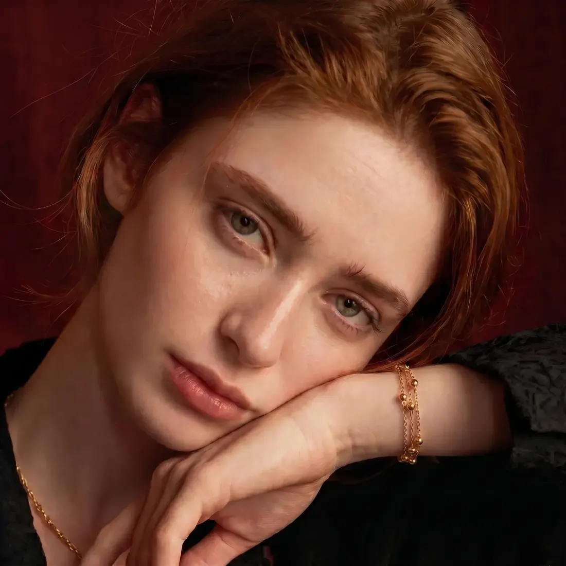 Golden Orbit Bracelet for Her, 18K Gold Gift — photo 4