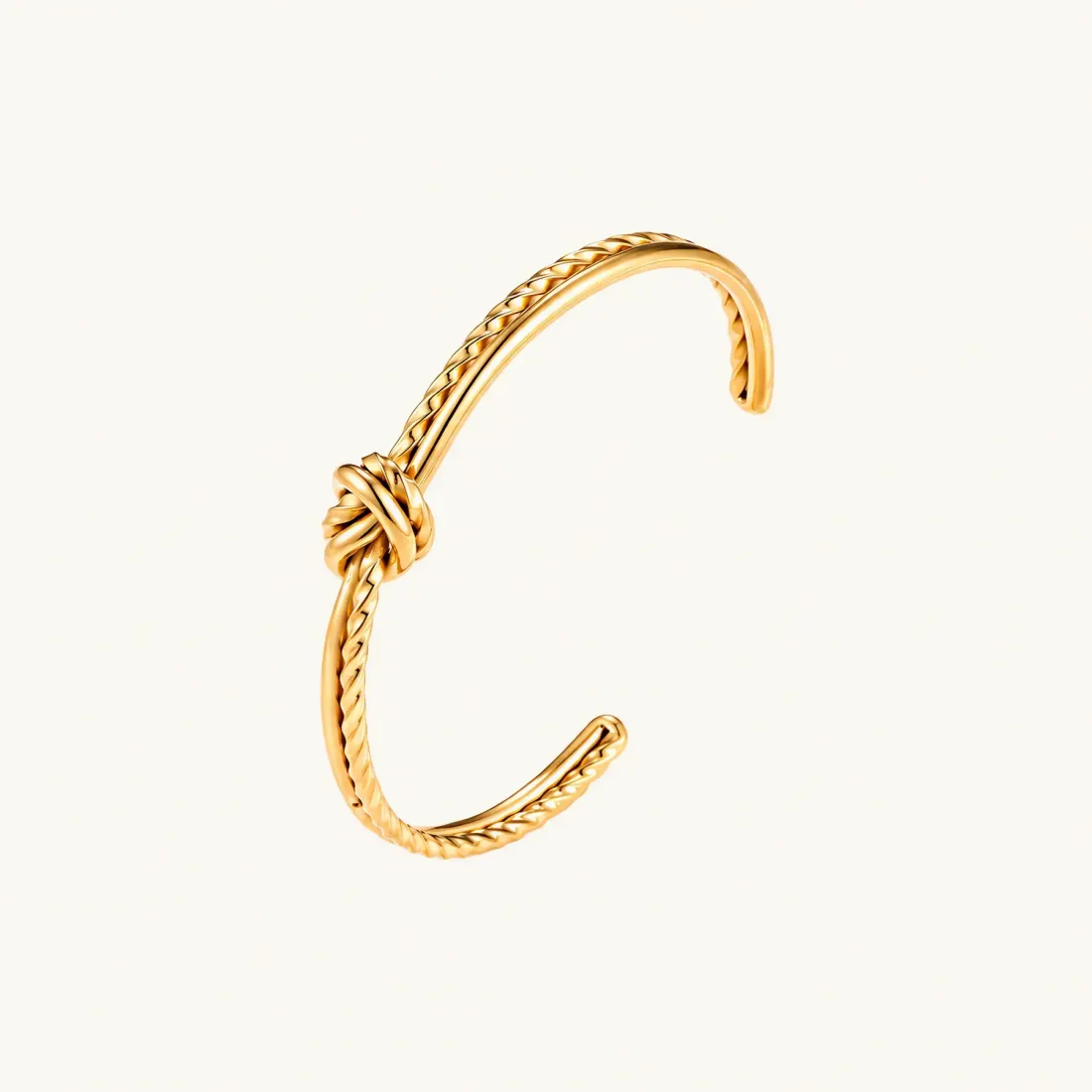 Golden Knot Cuff: 18K Gold Gift for Her — photo 2