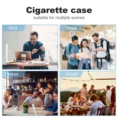 Personalized Cigarette Case with Your Own Design, Flip Top Plastic Holder thumbnail 4