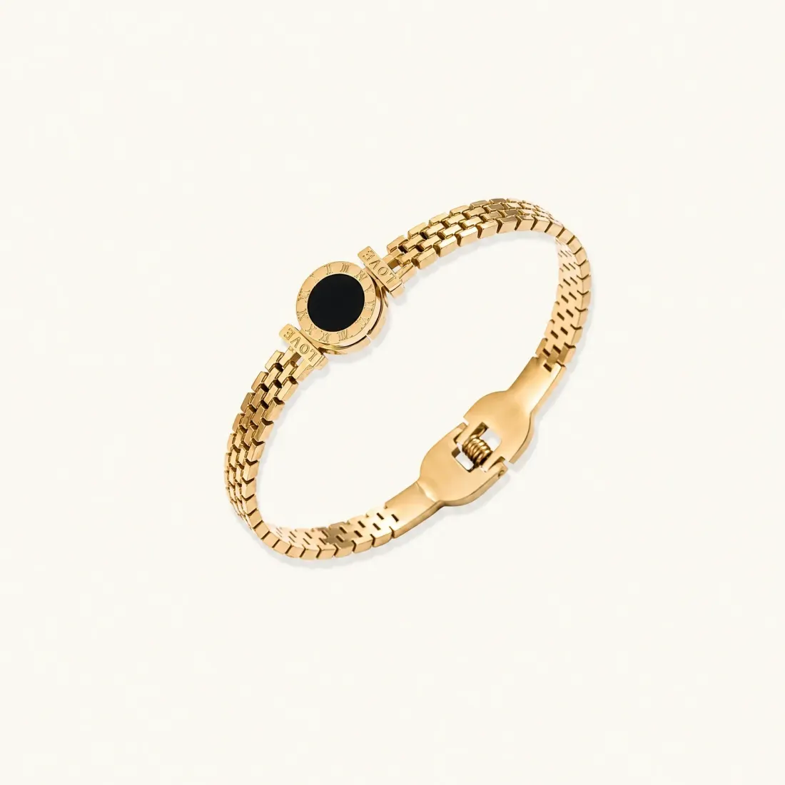 Eclipse Mesh Bracelet: Gold Watch-Inspired Gift for Her — photo 2
