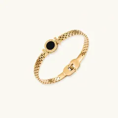 Eclipse Mesh Bracelet: Gold Watch-Inspired Gift for Her thumbnail 2