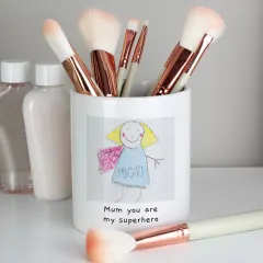 Personalised Childrens Drawing Pot, Custom Artwork Keepsake, Kids Pencil Holder, Photo Memory Gift thumbnail 6