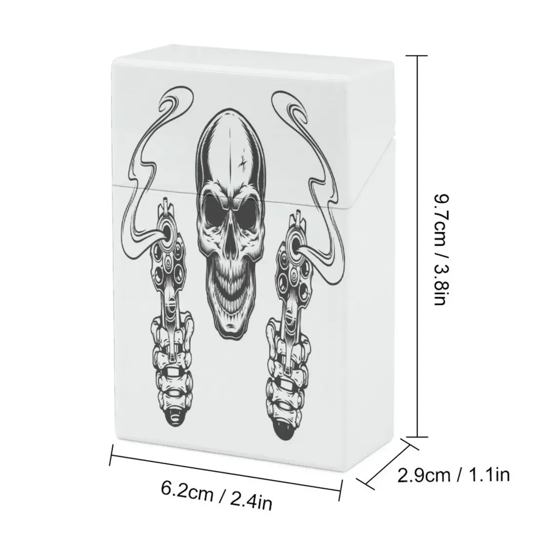 Personalized Cigarette Case with Your Own Design, Flip Top Plastic Holder — photo 6