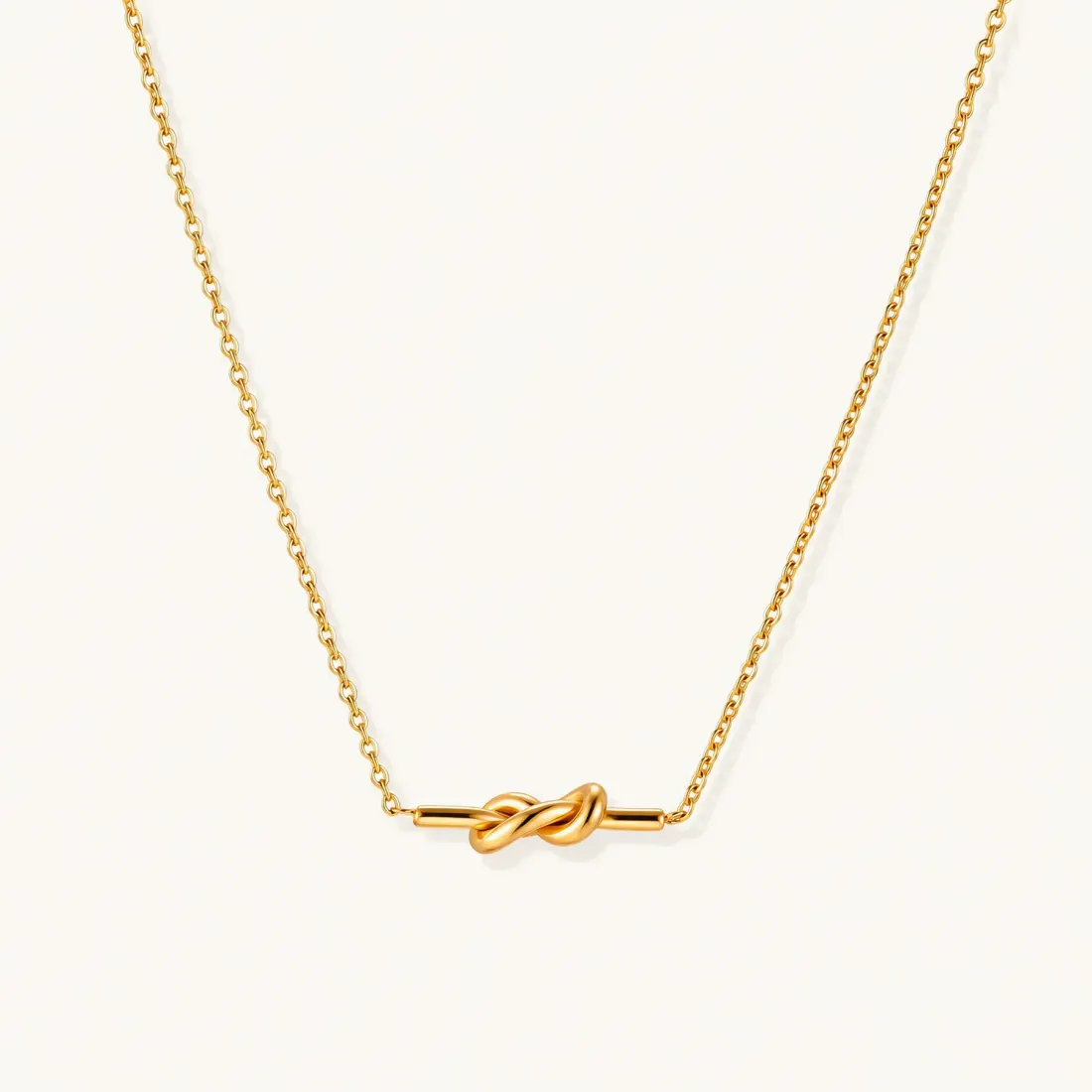 Unity Knot Necklace Gift for Her, 18K Gold