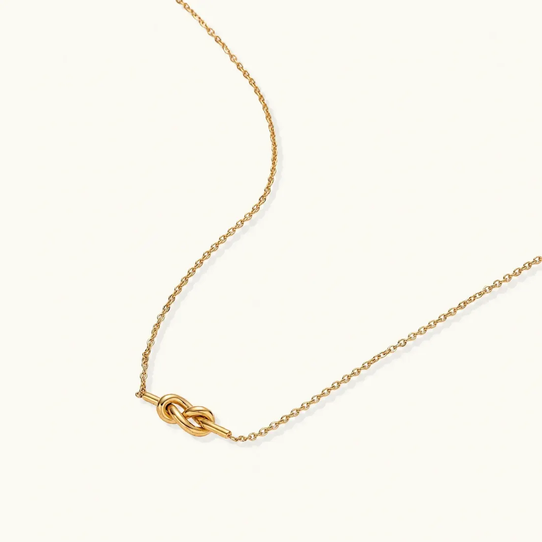 Unity Knot Necklace Gift for Her, 18K Gold — photo 2