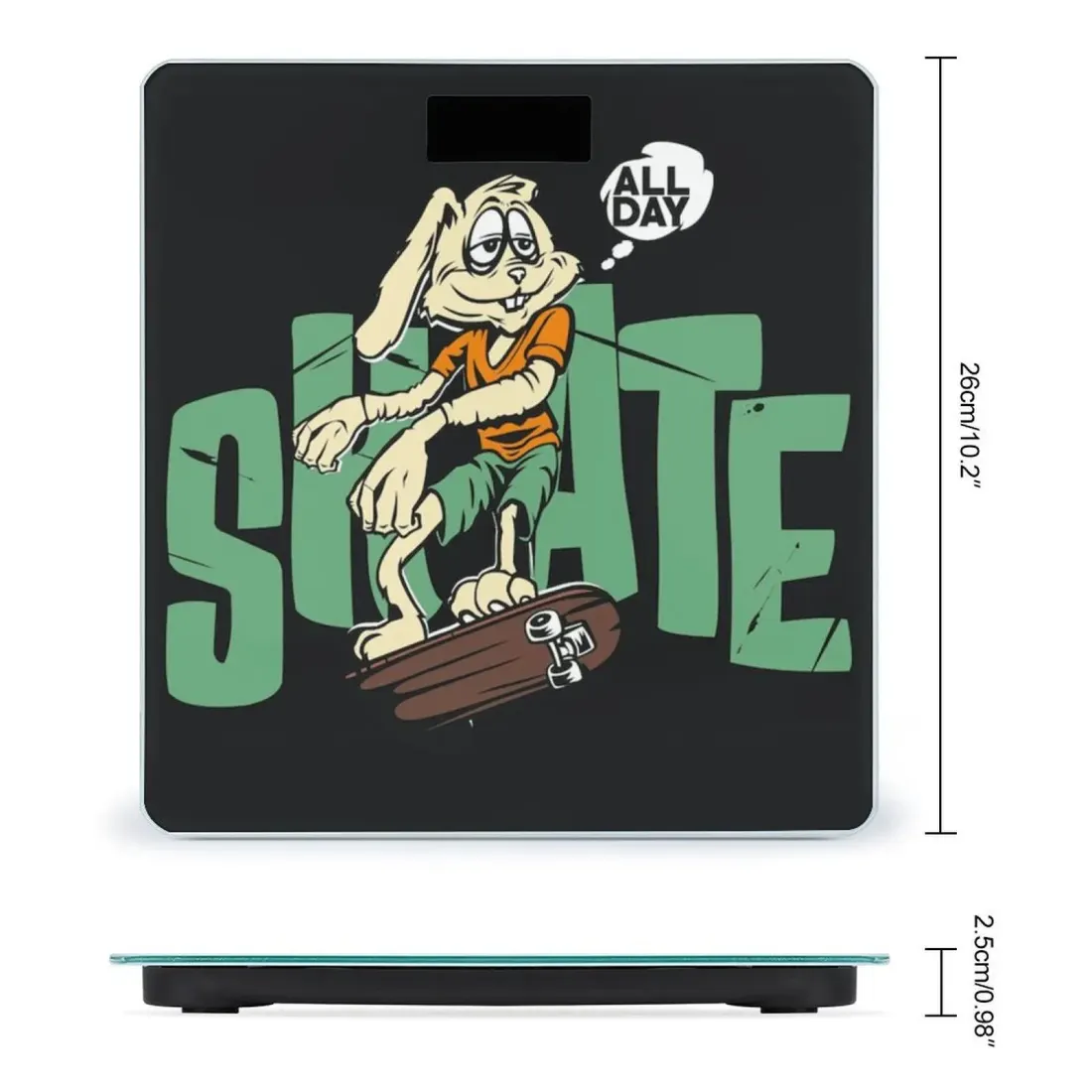 Personalized Digital Bathroom Scale with Your Own Photo or Design — photo 3