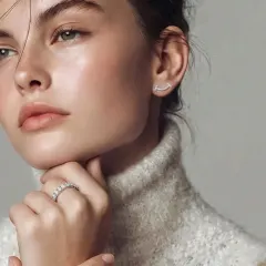 Infinite Sparkle Ring: Moissanite Gift for Her thumbnail 4
