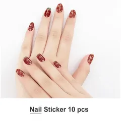Custom Christmas Nail Stickers, Pack of 5 Sheets Printed with Your Own Design thumbnail 2