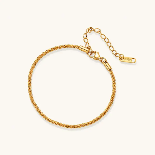 Golden Hour Chain Bracelet, Adjustable Gift for Her