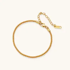 Golden Hour Chain Bracelet, Adjustable Gift for Her thumbnail 1