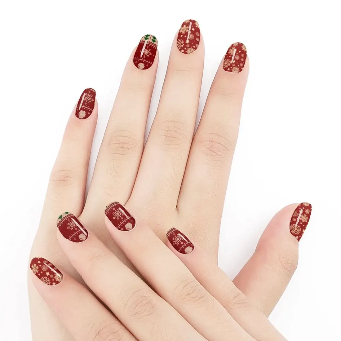 Custom Christmas Nail Stickers, Pack of 5 Sheets Printed with Your Own Design — photo 3