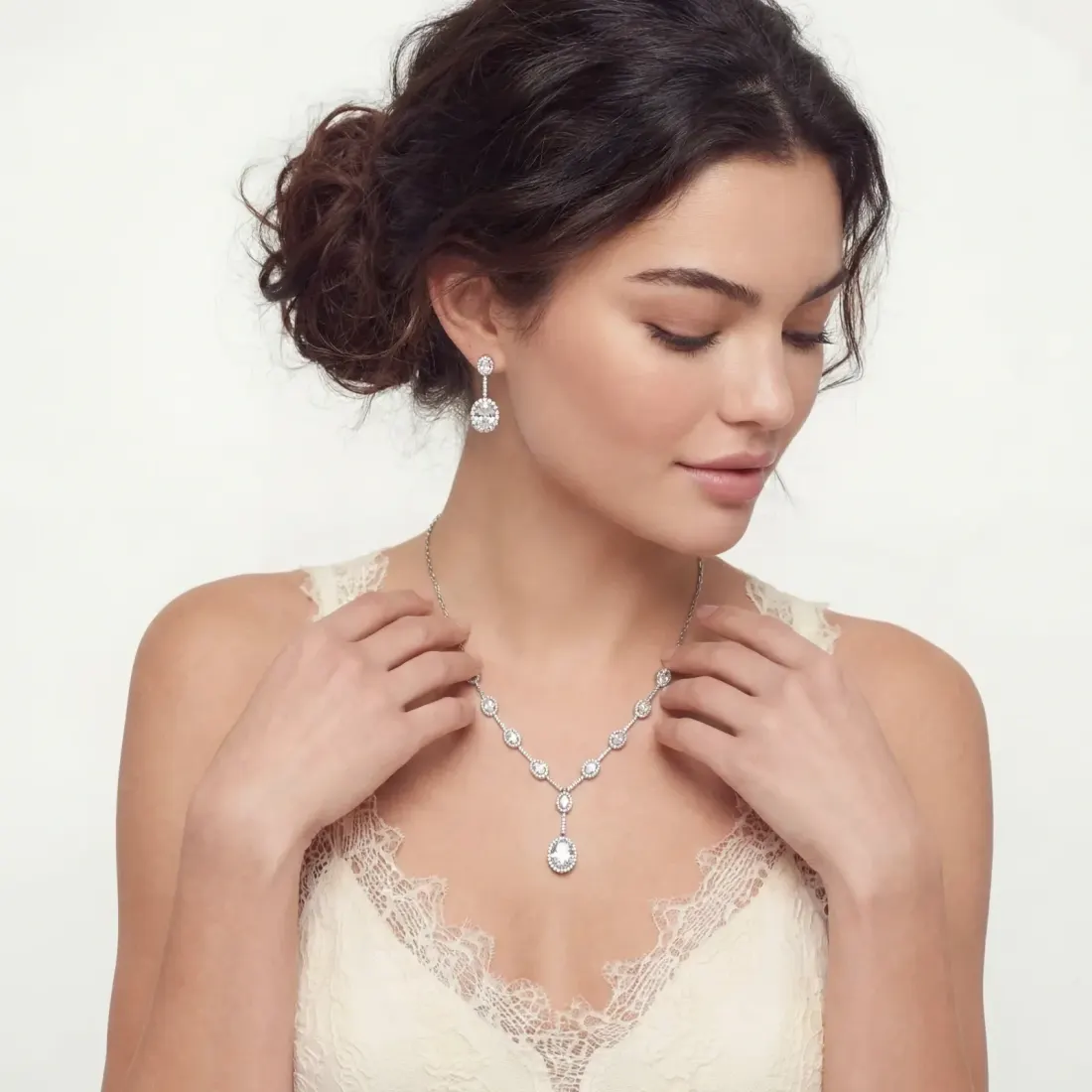 Celestial Cascade Set: White Gold Zirconia Gift for Her — photo 6