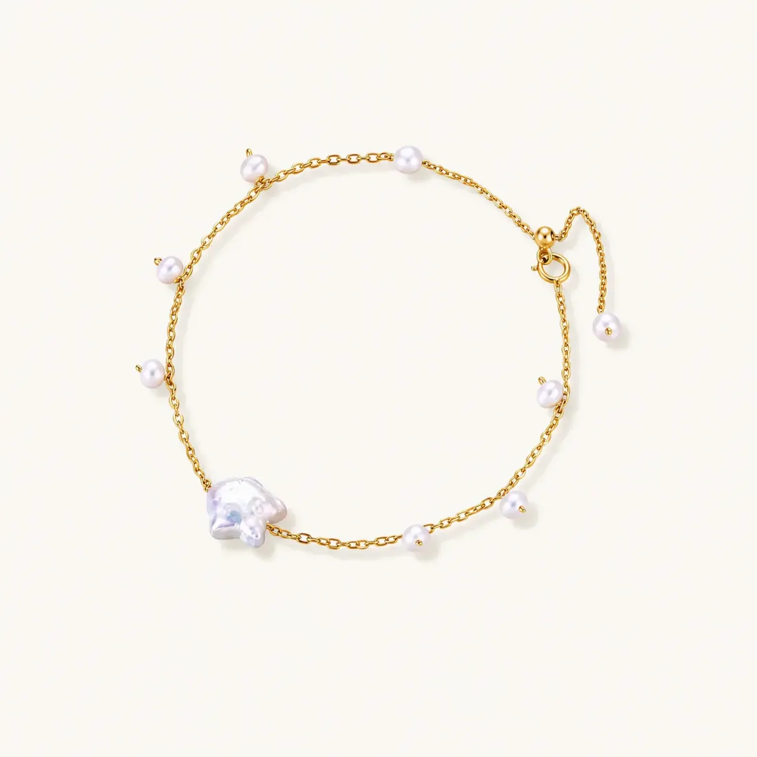 Pearl Harmony Bracelet, Gold Vermeil Gift for Her